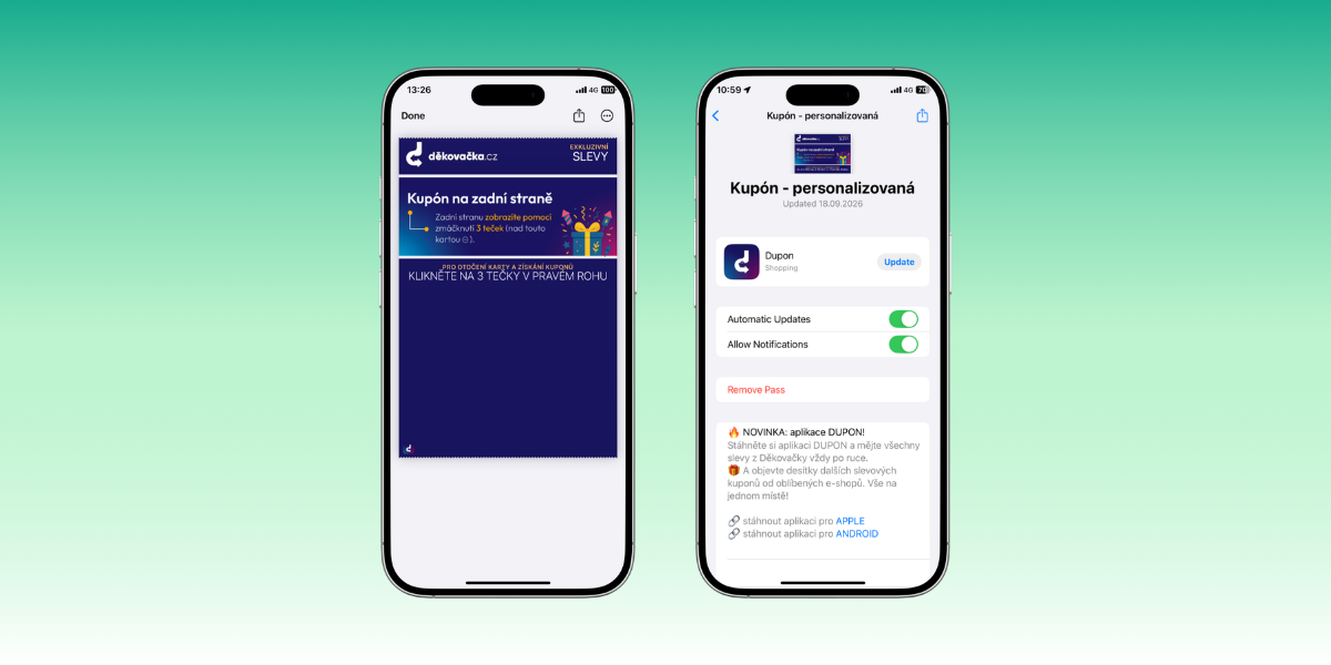 PassMachine × Děkovačka